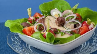 Traditional Salad Nicoise with Grilled Tuna [upl. by Lewap]