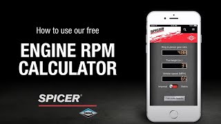 Engine RPM Calculator [upl. by Hooker825]