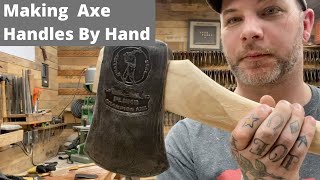 How I Make Axe Handles by Hand [upl. by Crispa]