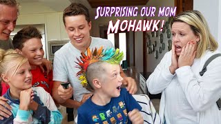 We gave our brother a Mohawk Mom is Shocked [upl. by Scuram]