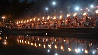 India 360 Ganga Aarti at Triveni Ghat Rishikesh Uttarakhand [upl. by Merry]