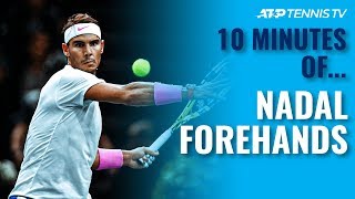 10 MINUTES OF Rafael Nadal Forehands [upl. by Nennahs]