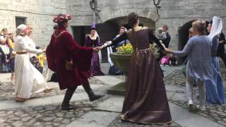 Medieval dance teaching [upl. by Odnalo]