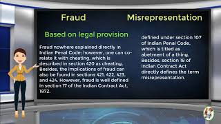 What is Difference Between Fraud amp Misrepresentation [upl. by Nagaem]