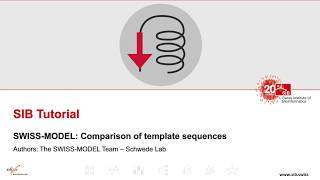 SWISSMODEL Tutorial Part V Comparison of template sequences [upl. by Cordeelia753]