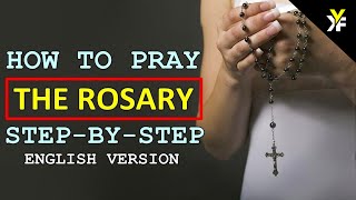 How to pray the Rosary step by step in ENGLISH VERSION [upl. by Nnylecyoj223]