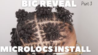 DIY MICROLOCS INSTALL  Part 3  BIG REVEAL interlocking method short hair [upl. by Navinod]