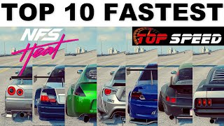 NFS Heat  Top 11 Fastest Cars [upl. by Seldun]