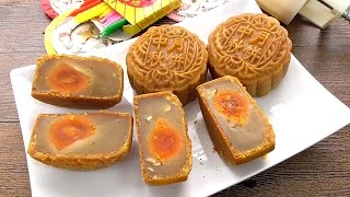 How to Make Traditional Mooncake Step by Step  Mykitchen101en [upl. by Aurea]