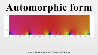 Automorphic form [upl. by Gnek]