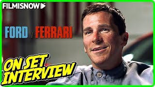 FORD V FERRARI  Christian Bale quotKen Milesquot Onset Interview [upl. by Cyprus919]