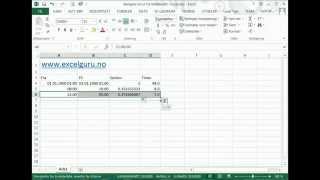 Excel på norsk Beregne tid ut fra Dato og Klokkeslett i Excel [upl. by Anehsat]