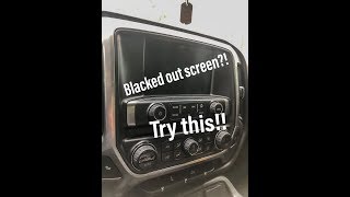 How To Fix Blacked Out Radio Screen For 2014 GM Vehicles [upl. by Lamdin736]