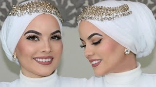 WEDDING HIJAB TUTORIAL UPDATED [upl. by Anen800]