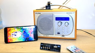 Upgrade Old Pure Evoke FM Radio with Bluetooth [upl. by Hnid88]