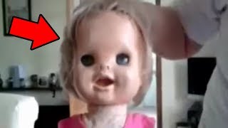 5 Creepy Dolls MOVING  Top 5 HAUNTED Dolls Caught On Tape [upl. by Eentruok767]