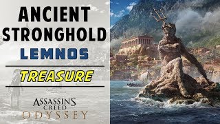 Ancient Stronghold Lemnos  Loot Treasure Chest Location  ASSASSINS CREED ODYSSEY [upl. by Nerdna]