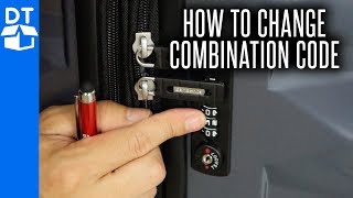 Samsonite Luggage Lock Reset  How To Change Combination On Samsonite Luggage 💼 2019 [upl. by Allesiram]