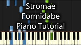 Stromae  Formidable Tutorial How To Play On Piano [upl. by Belvia829]