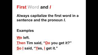 Capitalization Lesson  When to Capitalize in the English Language [upl. by Lazarus]