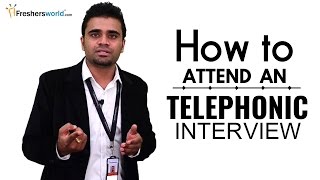 HOW TO ATTEND A TELEPHONIC INTERVIEW FOR FRESHERS  INTERVIEW TIPS [upl. by Amolap]