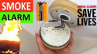 How to replace battery in Mains Powered Smoke Alarm if its beeping [upl. by Waugh]