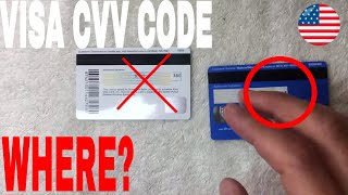 ✅ Where To Find Visa CVV Code 🔴 [upl. by Virginia682]