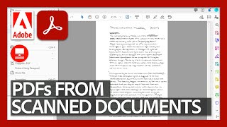 Creating a PDF from a Scanner  Acrobat DC for Educators [upl. by Kostman]