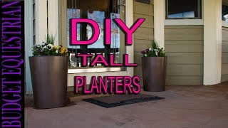 How To Make Tall Flower Planters Easy and Inexpensive [upl. by Venuti]