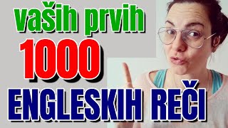 1000 ENGLESKIH REČI ZA NIVO A1A2 [upl. by Nnylyar]