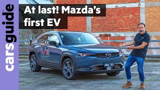 Mazda MX30 Electric 2022 review  Is this an EV you might actually fall in love with [upl. by Dennet749]