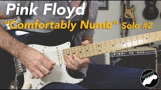 Pink Floyd quotComfortably Numbquot 2nd Solo Guitar Lesson  Part 1 [upl. by Sad100]