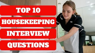 HOTEL HOUSEKEEPING Interview Questions amp Answers  How to Get a Housekeeper Job [upl. by Catha]