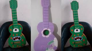 IDEASCOMO HACER UNA GUITARRA DE CARTÓN [upl. by Honoria]