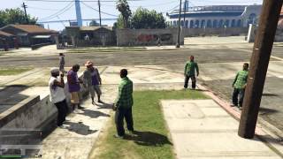 GTA 5 Grove Street Families Bodyguards Mod [upl. by Ecikram]