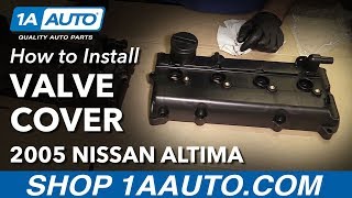 How to Replace Valve Cover and Gasket 0206 Nissan Altima L4 25L [upl. by Joacimah]