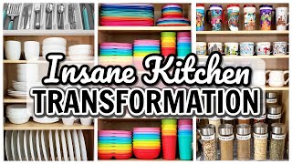 INSANE KITCHEN TRANSFORMATION  KITCHEN ORGANIZATION  HOW TO ORGANIZE YOUR KITCHEN 2021 [upl. by Atinor]