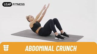 How to Do ABDOMINAL CRUNCHES [upl. by Eusassilem]