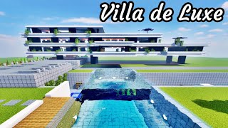 TUTO MINECRAFT  VILLA MODERNE GÉANTE sur PILOTIS [upl. by Farley241]