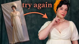 Making That Regency Dress AGAIN 10 years Later [upl. by Aniras]