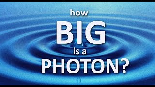 How big is a visible photon [upl. by Esihcoc391]