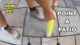 How to point a patio [upl. by Lekcim814]