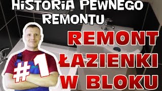 Remont łazienki w bloku [upl. by Mervin]