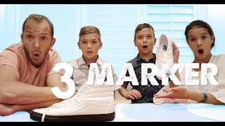 3 MARKER SHOE CHALLENGE  Shoe Makeover with Sharpies [upl. by Tony763]