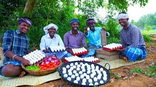 Muttai Paniyaram Kulambu  Egg Paniyaram Gravy  Chettinad Muttai Kulambu  Traditional Village Food [upl. by Frentz636]