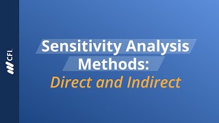 Sensitivity Analysis Methods Direct and Indirect [upl. by Joachim]