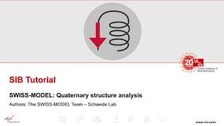 SWISSMODEL Tutorial Part IV Quaternary structure analysis [upl. by Aniretake]