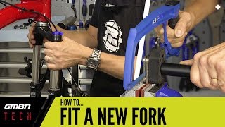 How To Replace Your Mountain Bike Fork [upl. by Labina]