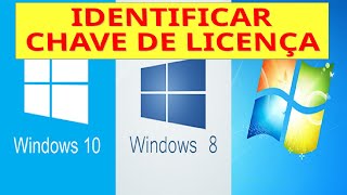 Veja como identificar serial  product key do Windows 7 8 ou 10 [upl. by Joey]