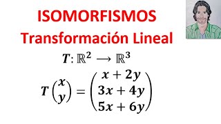 DETERMINAR si una transformación Lineal es un ISOMORFISMO Álgebra lineal ISOMORFISMOS [upl. by Duquette958]